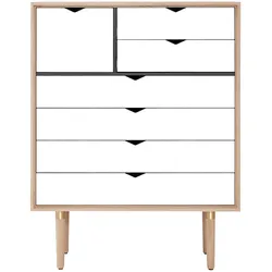 Andersen Furniture - S8 Kommode, Eiche geseift / Fronten weiß
