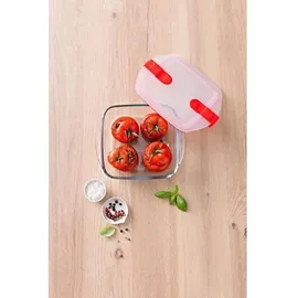Pyrex 210PH00/7146 mikrowellengeeigneter aus Aufbewahrungsbehälter aus Glas, Kunststoff, transparent