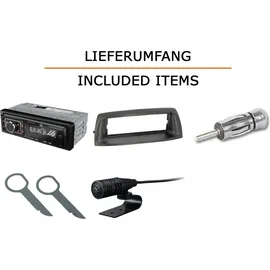 JUST SOUND best choice for caraudio Autoradio Einbaupaket mit JBL Celebrity 150 passend für Fiat Punto Typ 188 | Bluetooth USB