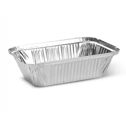 VEPATIM 100 Alu-Servierschale Aluschale Menüschale Grillschale 660ml 186x137x49mm