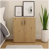 Hti-Living Kommode Nina 60 x 77 x 30,5 cm Weiß-Artisaneiche / Blau