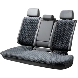 Walser Premium Sitzauflage Auto Luxor aus edel abgestepptem Velours-Material, 1 Sitzschoner Auto für Rücksitzbank, Rücksitzschoner, Universelle PKW Sitzauflage, Sitzbezug