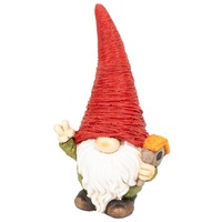 Lemodo Wichtel mit Vogelhaus aus Magnesia Gnome Rot