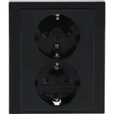 Busch-Jaeger Doppelsteckdose Anthrazit