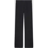 s.Oliver Gerippte Leggings mit Flared Leg - schwarz - 134/140