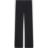 s.Oliver Gerippte Leggings mit Flared Leg - schwarz - 134/140