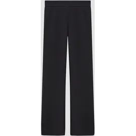 s.Oliver Gerippte Leggings mit Flared Leg - schwarz - 134/140