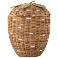 Bloomingville Pelino Korb mit Deckel, Braun, Rattan