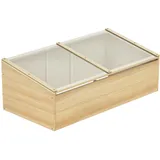 Outsunny Frühbeet aus Holz 1 x 0,5 x 0,35 m natur