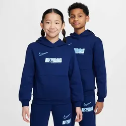 NIKE Kinder Kapuzensweat Erling Haaland Club, BLUE VOID/UNIVERSITY BLUE, XS