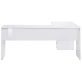 INOSIGN Eckschreibtisch »New Selina«, Schreibtisch, Schubkästen, mit oder ohne Monitoraufsatz, B 180/160 cm weiß