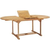 vidaXL Garten-Ausziehtisch 150-200x100x75 cm Massivholz Teak