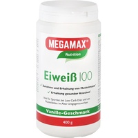 MEGAMAX Eiweiß 100 Vanille Pulver 400 g