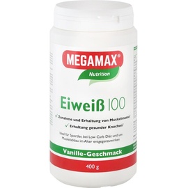 MEGAMAX Eiweiß 100 Vanille Pulver 400 g