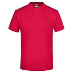 T-Shirt mit V-Ausschnitt JN003, rot, Größe XXL - rot - XXL