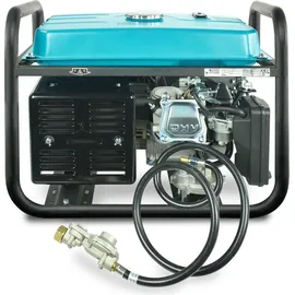 K&S Könner&Söhnen LPG/Benzin-Generator K&S Könner&Söhnen KS 9000E G der DUAL FUEL,notstromaggregat 6500 W,Hand-/Elektroanlass,1x16A, 1х32 (230 V),12V stromerzeuger mit (AVR),stromaggregat, Kurzschlussschutz