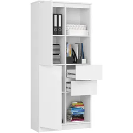 Akord Mehrzweckschrank 80 x 180 x 35 cm Weiß