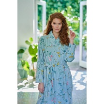 Pip Studio Bademantel Les Fleurs blau XXL
