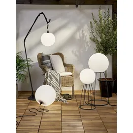 Star Trading Stehleuchte Kunststoff/Metall 95 cm E27 1 Stück Schwarz/Weiß