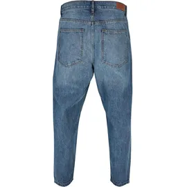 URBAN CLASSICS Cropped Tapered Jeans Blau 32