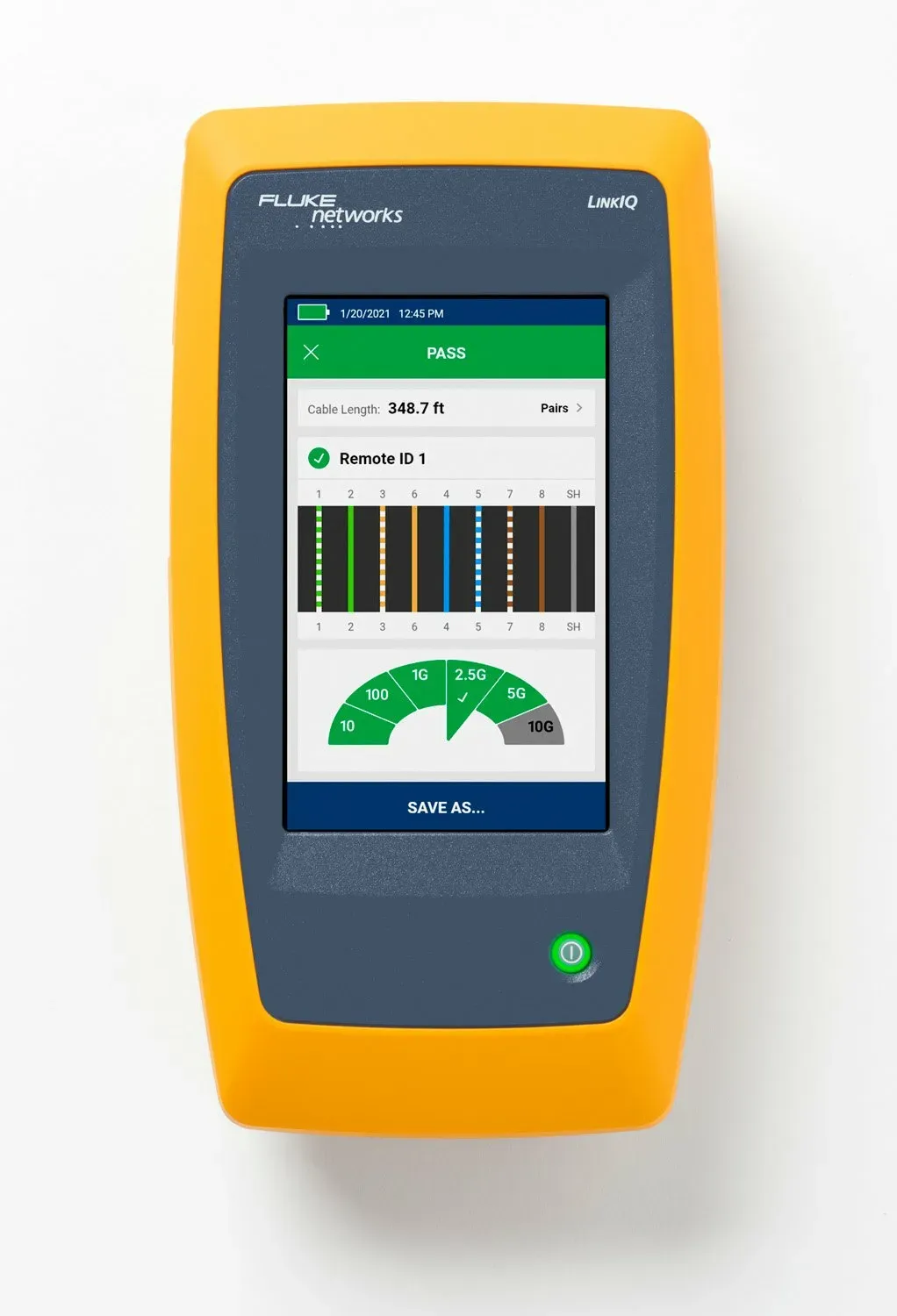 Fluke LIQ-100, Integrierte Batterie, Lithium-Ion (Li-Ion), 6400 mAh, 3,6 V, 4,5