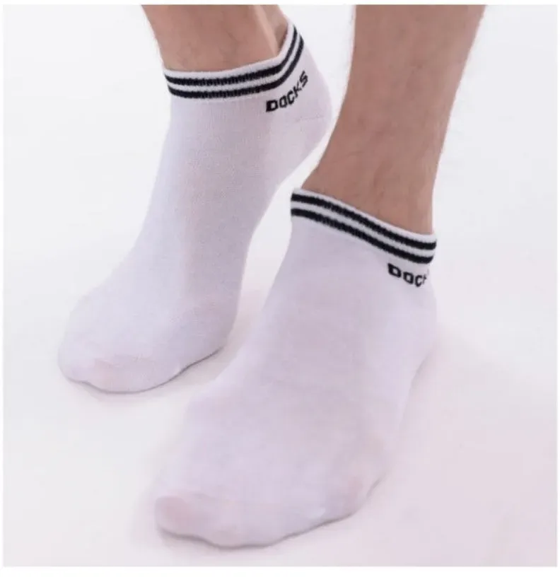12er Pack DOCKS Sneaker Socken Baumwolle Atmungsaktive Damen & Herren weiß 43-46