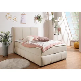 otto home Boxbett OTTO HOME "Hartley inkl. Bettkasten und Topper, auch in Überlänge erhältlich", beige, B:102cm L:210cm, Komplettbetten, wahlweise mit Bonnell- oder TTFK-Matratze in H2, H3 o. H4 erhältlich, Topseller
