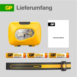 GP Stirnlampe 5.9 cm gelb
