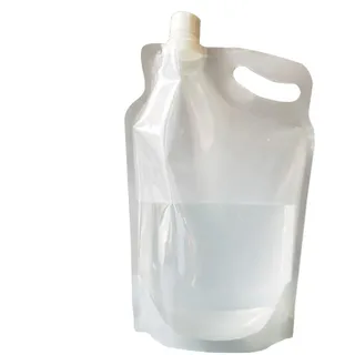 Zetqhuu Wasserbeutel, 2L Transparente Faltbare Reise Wasserflaschenbehälter, Wiederverwendbare Faltbarer Wasserkanister Für Radfahren, Sport, Reisen, Rucksackreisen, Radfahren