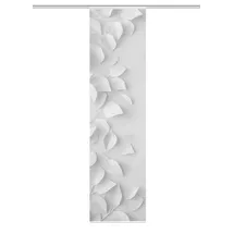 VISION S Schiebegardine RIXA Bambusoptik, 3D Effekt, Blätter-Druck, 260x60 cm, Farbe:grau, Größe:260 x 60 cm, Anzahl:1x