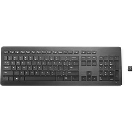 HP Wireless Premium Tastatur DE schwarz (Z9N41AA#ABD)