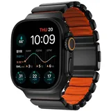 Nomad Stratos Band Titanium Black 49mm Ultra Orange