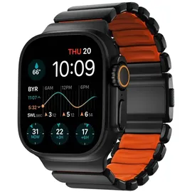 Nomad Stratos Band Titanium Black 49mm Ultra Orange