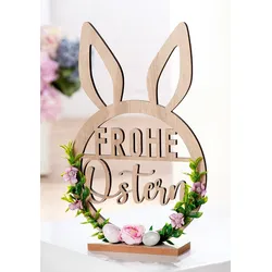 Standrelief Frohe Ostern Hase 31cm