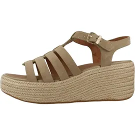 FitFlop PLATFFORMS ESPADR. SUEDE FISHERMAN WEDGE Sandalette Braun 40