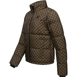 Ragwear Winterjacke "Serah Print", Damen, Gr. XXL (44), braun, Außenmaterial: 100% Polyester. Innenfutter: 100% Polyester.