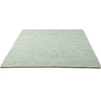Sansibar Wollteppich SANSIBAR "Hörnum", grün, B:120cm H:12mm L:180cm, Schurwolle, Teppiche, Handweb Teppich, meliert, reine gewalkte Wolle, handgewebt