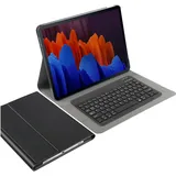 Cazy Tastatur Hülle Kompatibel mit Samsung Galaxy Tab S7 FE/Tab S7 Plus - Schutz Etui mit magnetisch (DE), Tablet Tastatur, Schwarz