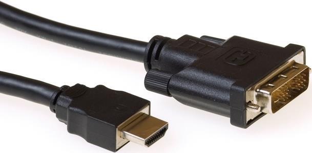 Eminent Ewent - Video- / Audiokabel - HDMI / DVI - DVI-D (M) bis HDMI (M) - 2,0m - Schwarz (EW9860)
