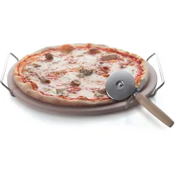 Excelsa Stein Zum Backen Von Pizza Nonsolopizza Keramik 34,5Xh3,5X16 Cm Beige