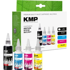 KMP BTD180 schwarz + cyan + magenta + gelb