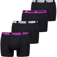 Puma MEN EVERYDAY BOXER electric orchid / schwarz combo XL 4er Pack