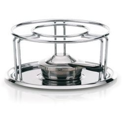 Rechaud Maxi Edelstahl silber glänzend 3tlg 10,5cm 23,5cmØ