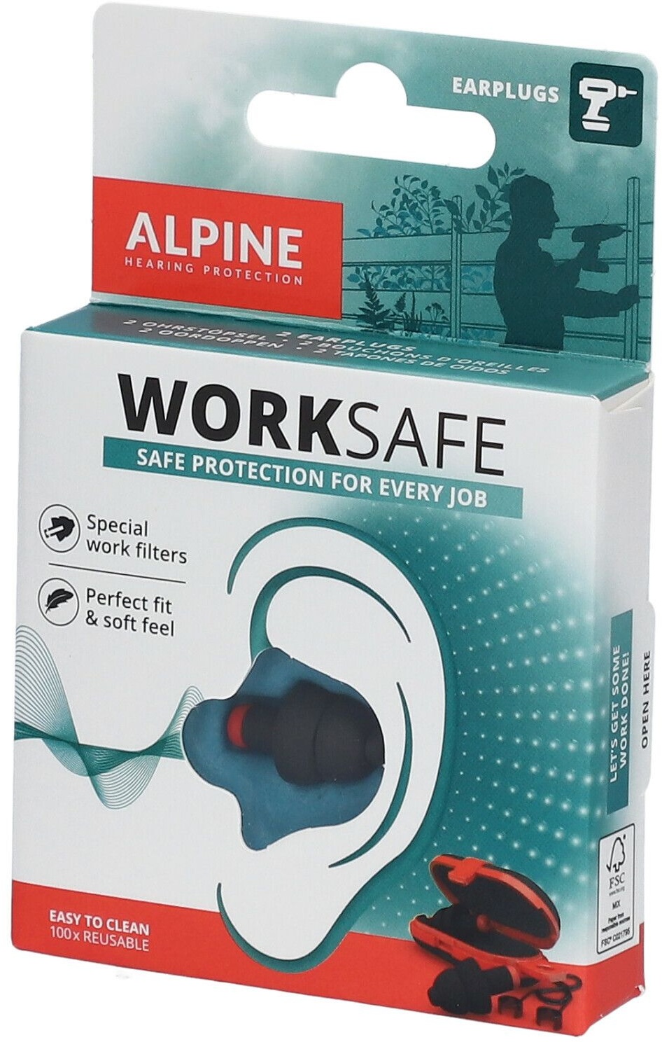 Alpine Worksafe Ecouteurs 2 pc(s) Bouchons d'oreille