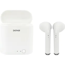 Denver TWQ-40 Kopfhörer & Headset Kabellos im Ohr Anrufe/Musik Mikro-USB Bluetooth Weiß