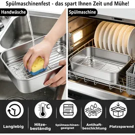 xylota 6-tlg. Auflaufform Set für Airfryer AF400EU/AF451EU/AF500EU Silber