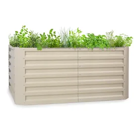 Blumfeldt High Grow Straight Hochbeet 120 x 60 x 60 cm Beige
