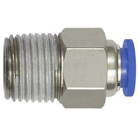 Riegler Gerade Steckverschraubung »Blaue Serie« mini, R 1/8 a.,