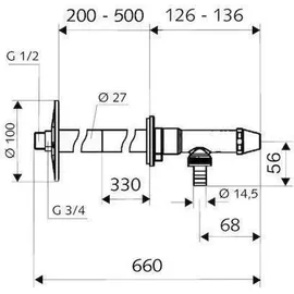 Schell POLAR II Set RV frostsicher,Installationsbausatz,mattchr