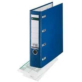 Leitz Doppelordner blau Karton 7,5 cm